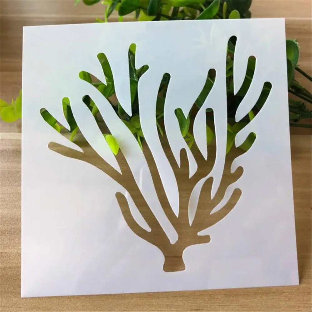 

Пластиковый трафарет для рисования коралловое дерево