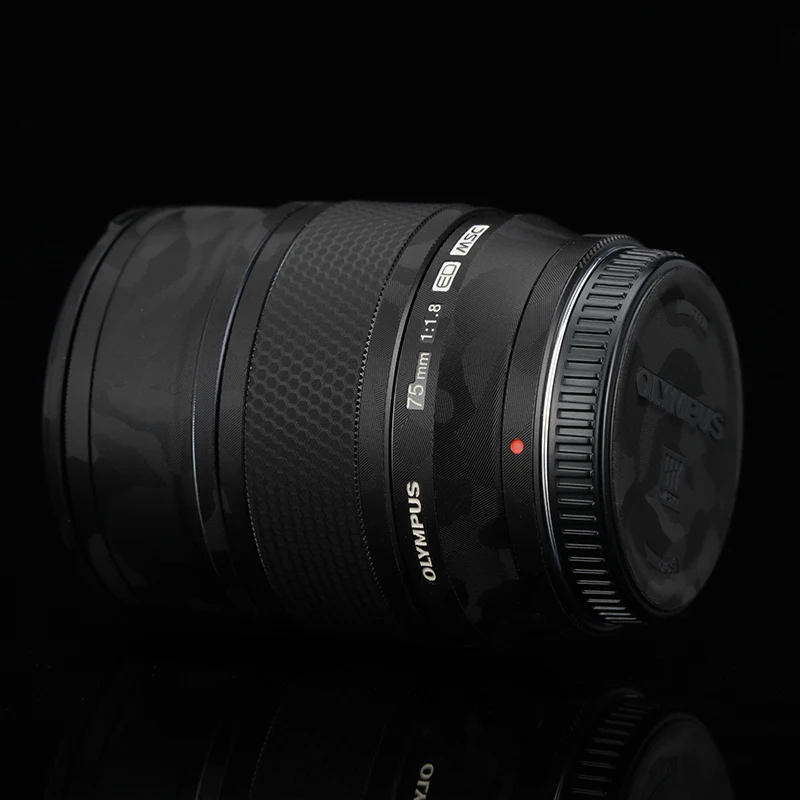 Olympus 75 F1.8 виниловая пленка для M.ZUIKO Digital ED мм f1.8 Объектив Премиум наклейка кожаная
