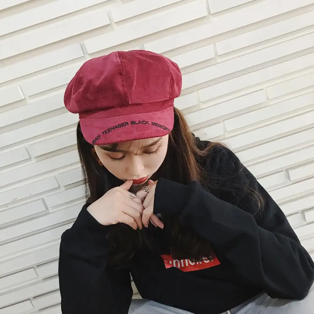 Женские береты Studyset весна и осень модные досуг утка язык кепки высокого качества для женщин.