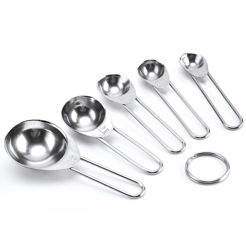 Мерная ложка из нержавеющей стали набор инструментов для выпечки 5 предметов