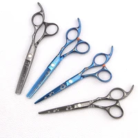oloey professional japan blue cherry hair scissors haircut scissor thinning barber cutting shears hairdresser scissors