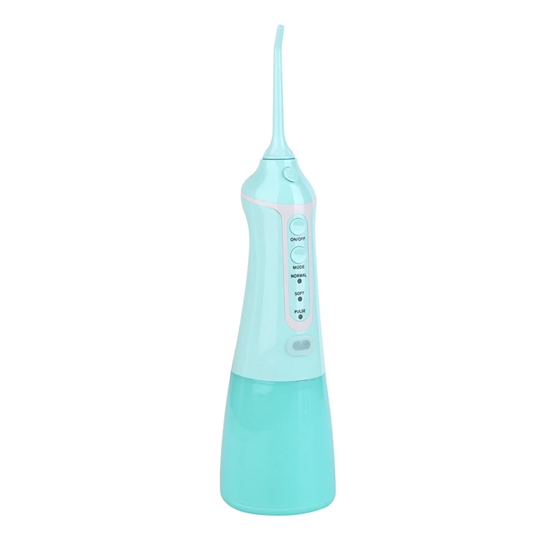 

Oral Irrigator USB Rechargeable Water Flosser Portable Water Jet 300ML Water Tank Waterproof Teeth Cleaner