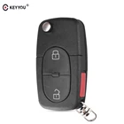 Складной чехол KEYYOU 2 + 1, с тремя кнопками, подходит для Audi A3 A4 S4