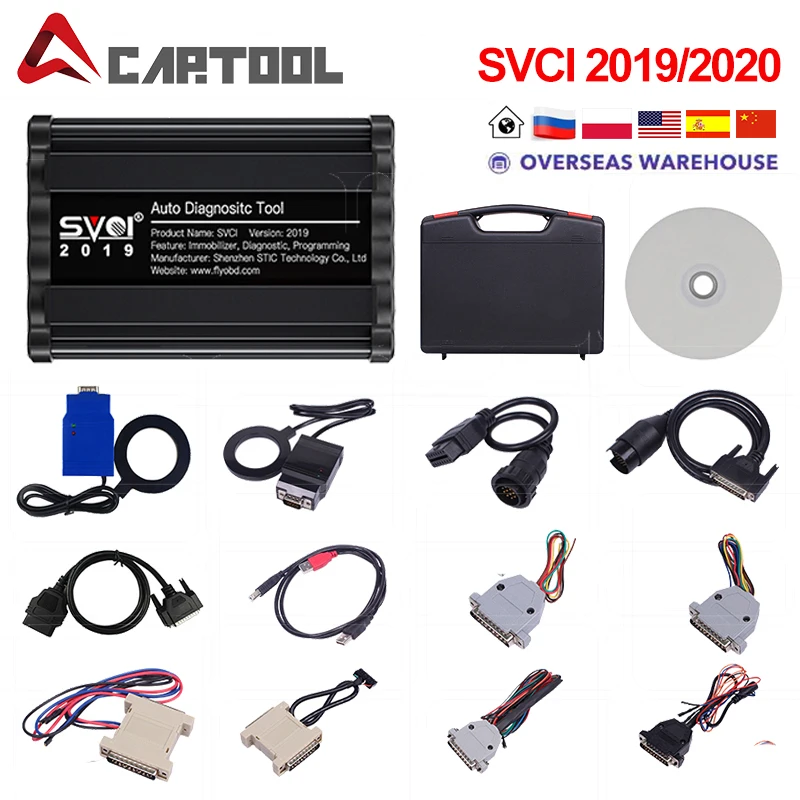 SVCI V2015 V2019 V2020 версия полная (включая 18 программного обеспечения) OBD2 ABRITES Commander для