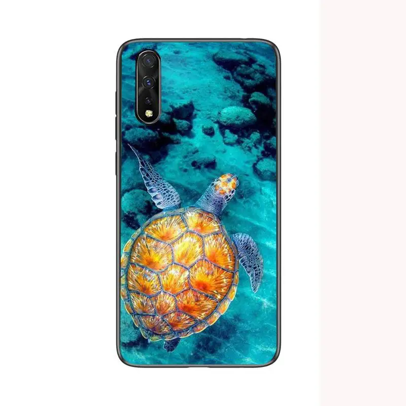 

Green Blue Turtle Animal Phone Case For Samsung S6 S7 Edge S8 S9 S10 E lite2019 S20 Plus Cover Fundas Coque