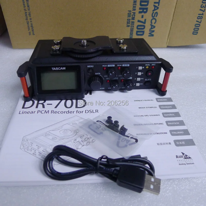 TASCAM DR-70D 4-канальный DSLR аудио рекордер четырехканальный и миксер четыре XLR
