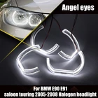 Крой Стиль Дневной светильник гало кольца комплект светодиодов глаза ангела DRL с украшением в виде кристаллов ангельские глазки для BMW E90 E91 2005-2008 галогенные лампы головного светильник DTM Стиль