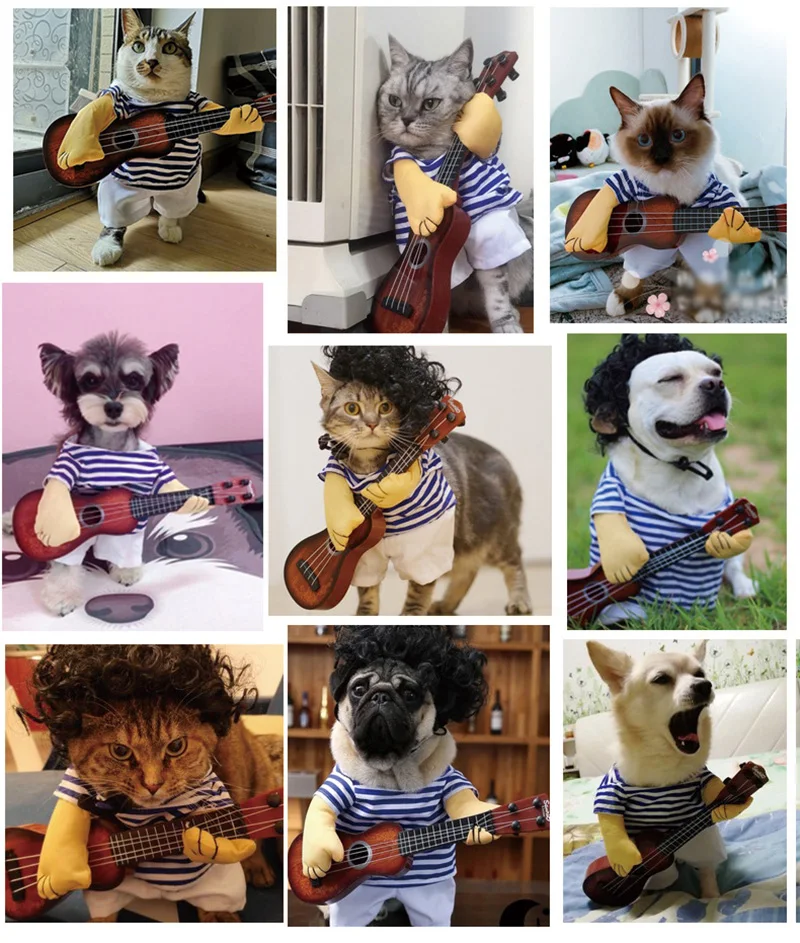 Одежда для кошек смешной костюм косплея на Хэллоуин Рождество праздник комичные