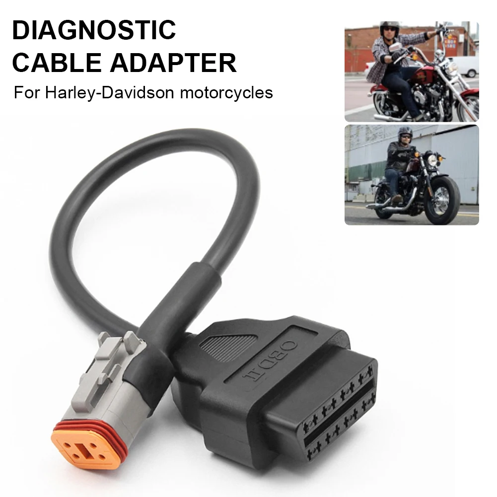 Адаптер OBD2 с 4 контактами на мотоцикл диагностический сканер адаптер кабель ELM327
