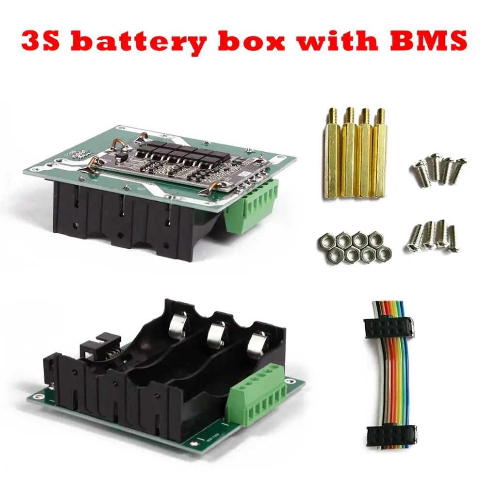 3S battery Box 12V 18650 power wall 3s pack bms li-ion Lithium BMS PCB 40A 80A Protection board | Электроника