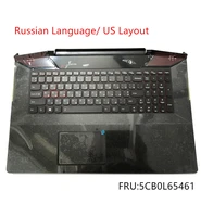 russian new original for lenovo ideapad y700 17 y700 17isk palmrest upper case keyboard bezel cover backlit 5cb0l65461