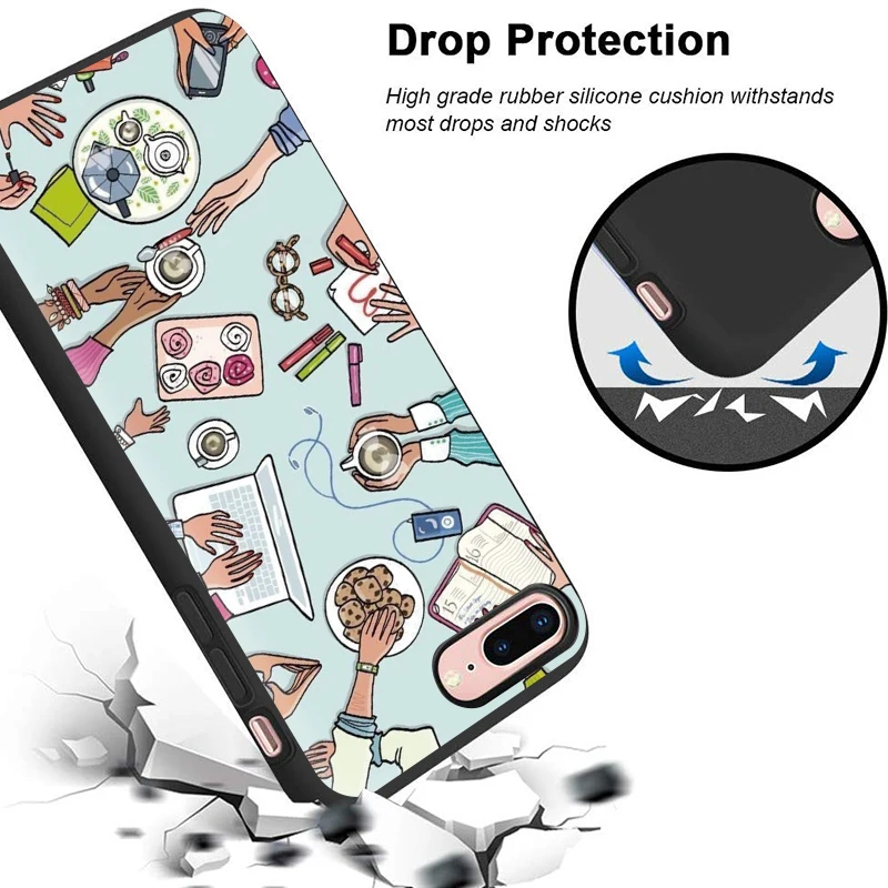 Black cases for Vivo V7/Y75 V7Plus/Y79 V9/Y85/Y89 soft coque V11/V11Pro V15 Pro Z5X Y11 V17 U3 Y5S caracasa case cute Graffiti | Мобильные