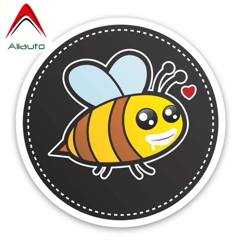 Забавная Автомобильная наклейка Aliauto мультяшная Веселая пчела аксессуары ПВХ