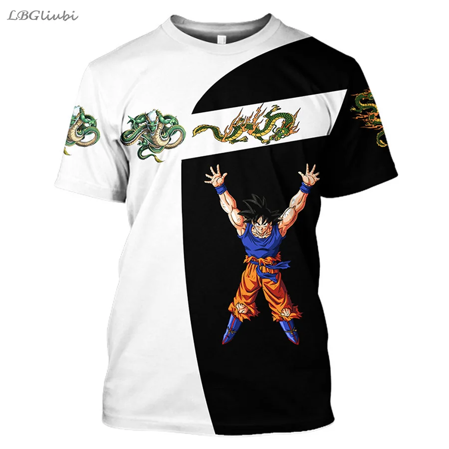 2019 Новая мужская 3D футболка Dragon Ball Z Ultra Instinct Goku Super Saiyan God Blue Vegeta летняя с рисунком XS