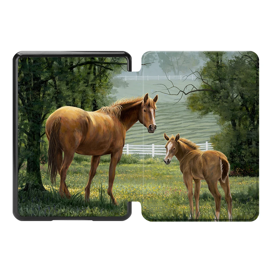 MTT Тонкий чехол из искусственной кожи для Amazon Kindle Paperwhite 4 funda Smart Cover для нового Kindle Paperwhite 4 10th Generation Shell - Цвет: AM06