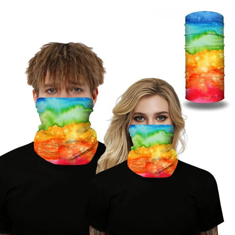 Велосипедная трубка шеи Бандана спортивный ветрозащитный шарф 3D цифровая печать