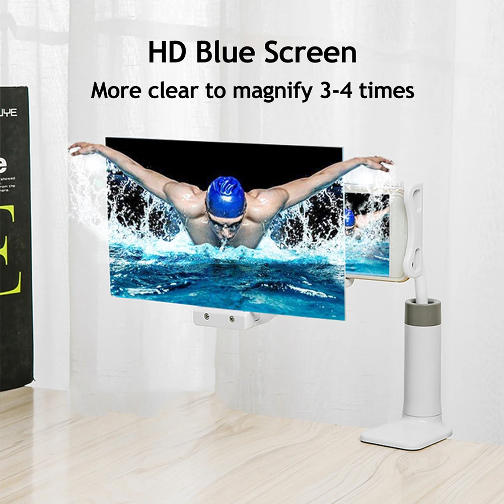 

8/12/14inch Mobile Phone High Definition Video Screen Magnifier Rack Projection Bracket