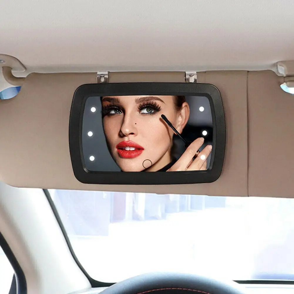 

1Pcs Universal LED Car Interior Mirror Switch Makeup Mirror Sun Visor Highclere Interior HD Mirror 170*110mm