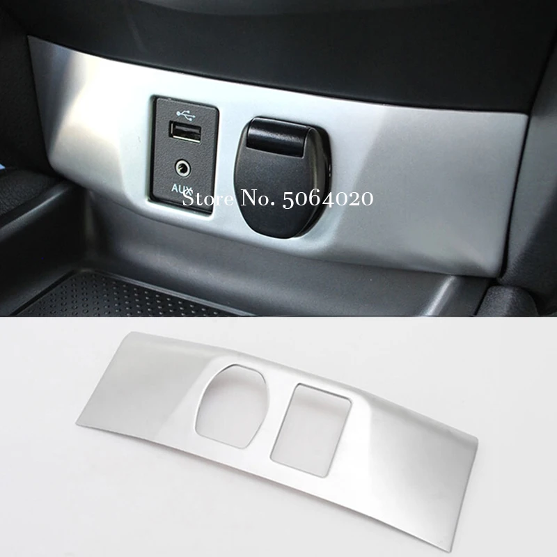 Фото Автомобильный внутренний прикуриватель AUX USB-наклейки, накладка на корпус для Nissan X-Trail T32 Qashqai J11 2014-2018, аксессуары для интерьера №2