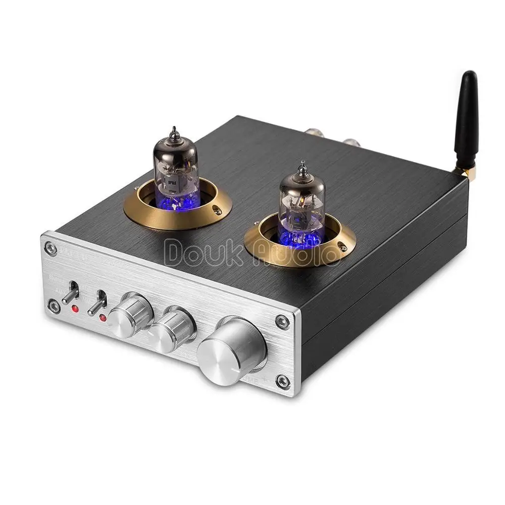 Nobsound Bluetooth 4,0 HiFi вакуумный 6J1 ламповый цифровой усилитель класса D HiFi стерео усилитель мощности встроенный домашний аудио - Цвет: Серебристый