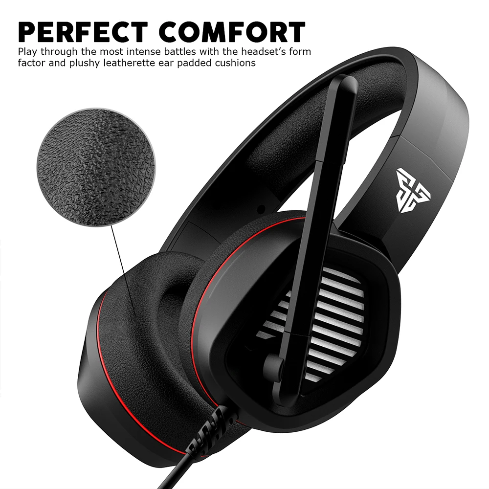 Профессиональные игровые наушники FANTECH MH81 TRRS с разъемом 3 5 мм широкое звуковое