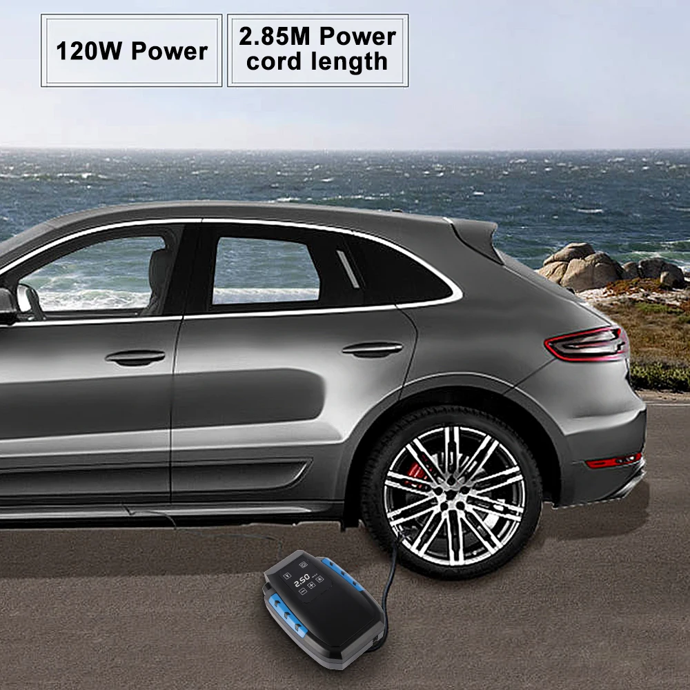 2019 Новый цифровой насос для накачивания велосипедных шин DC 12 вольт автомобильный