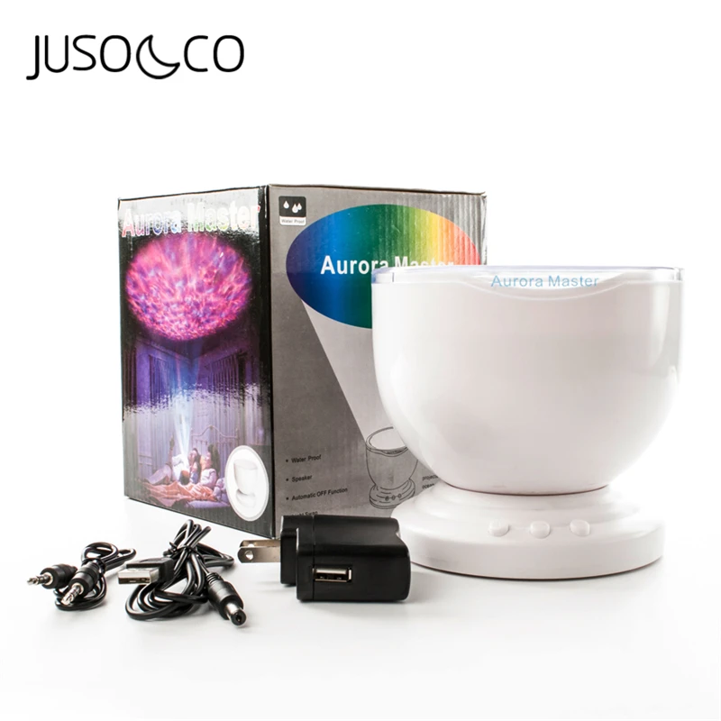 Ночсветильник jusсветильник океанская волна проектор музыкальный проигрыватель