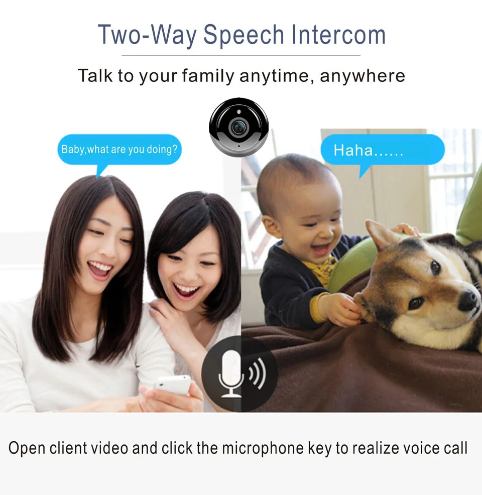 Мини ip-камера Wifi 2.0MP HD CCTV IR ночное видение Обнаружение движения маленькая беспроводная микро камера Детский Монитор P2P Домашняя безопасность