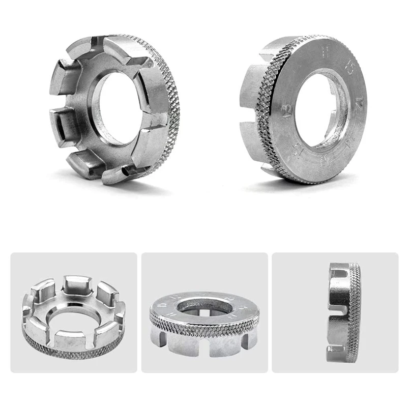 

7 Pcs Bicycle 8-Port Chrome-Molybdenum Steel Bike Spoke Wrench Set Wheel Wire Adjustment Tool Bike Repair Tools Set
