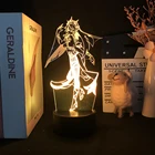 Светодиодный ночник Genshin Impact 3D с иллюзией и закатом, популярная аниме-фигурка, ночник для рождественской комнаты, Декор, индийский подарок для детей