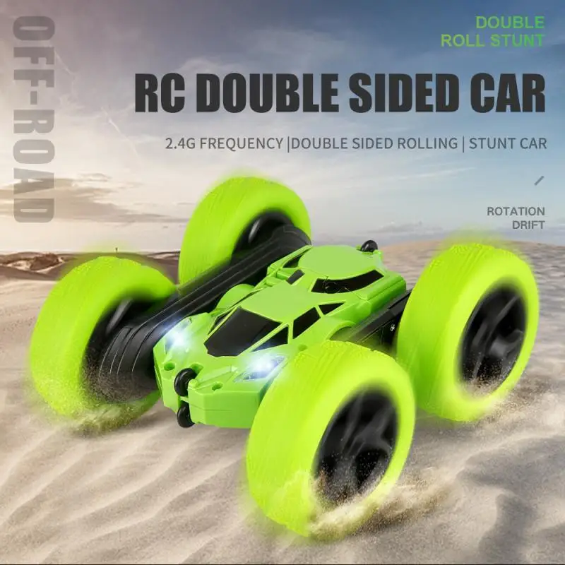 

Mini RC Double Sided Stunt Car 360 Degree Flip Remote Control Car 2.4G Car Children's Toy Car Boy's Acrobatic Car Toys TSLM1