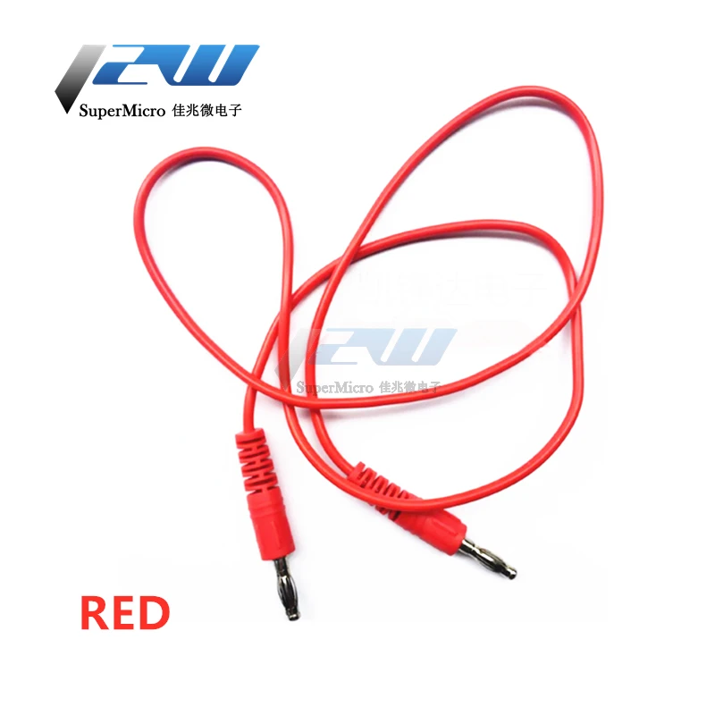 2 шт./лот зажимы типа Аллигатор 4 мм штекер банана в мультиметр Тестовый Кабель