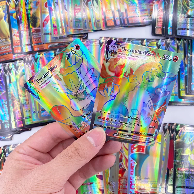 200 шт Pokemons GX французские карты Сияющие Такара TOMY игра битва Carte торговая детская
