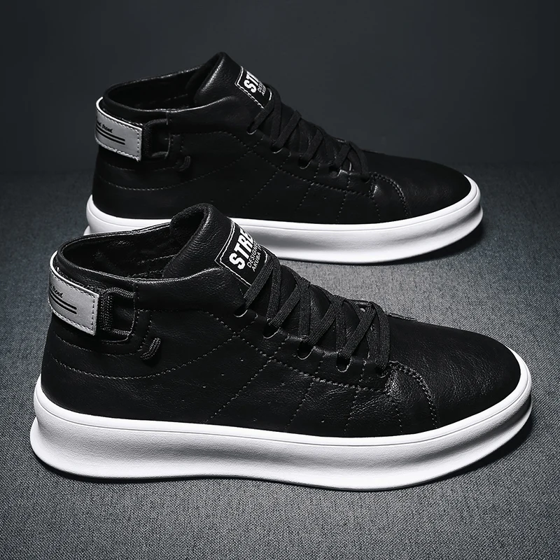 

Mens Causal Shoes Casual Sneaker Mens Shoes Loafers Men Leather For Men's Sneakers Man Fashion Shoe White Causal Flat Male