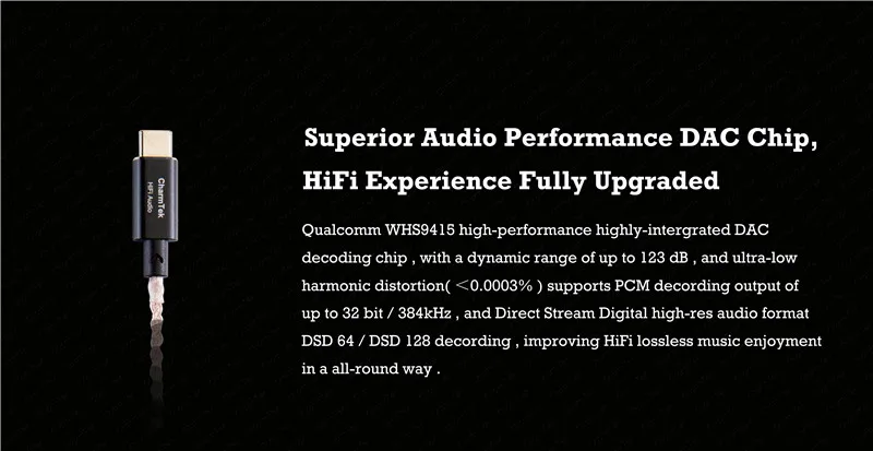USB C Hi-Fi аудио Портативный усилитель для наушников, док-станция Qualcomm 32-битный ЦАП усилитель для наушников для пикселей 4 Note 10 iPad Pro Onplus 7 Pro