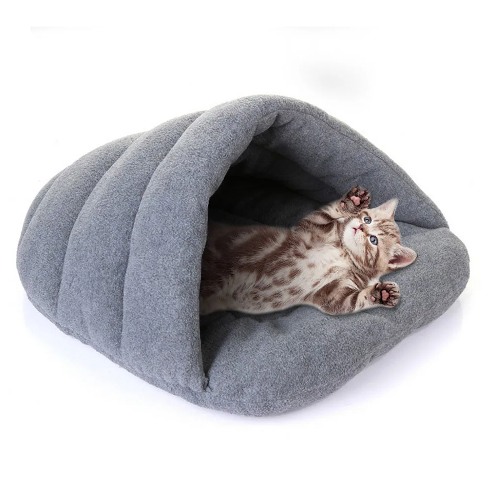 Мягкая флисовая зимняя теплая кровать для домашних животных собак кошек