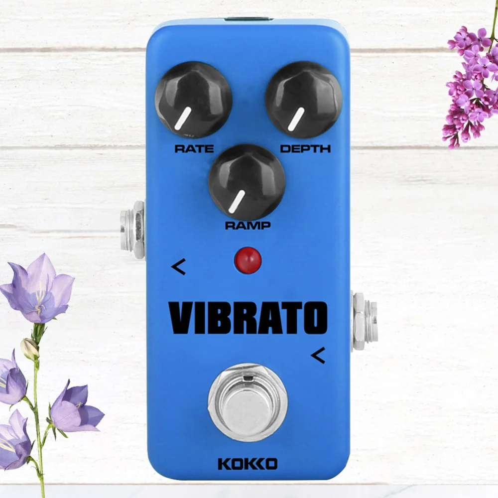 

Electric Guitar Effect Pedal Vibrato Guitarra Effects Mini Tremolo True Bypass Guitar Part Accessories (Blue)