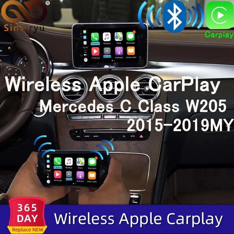 2020 Новый IOS автомобиль Apple Airplay Android Авто CarPlay коробка для Benz A B C CLA - Цена: 37 265,10 руб.