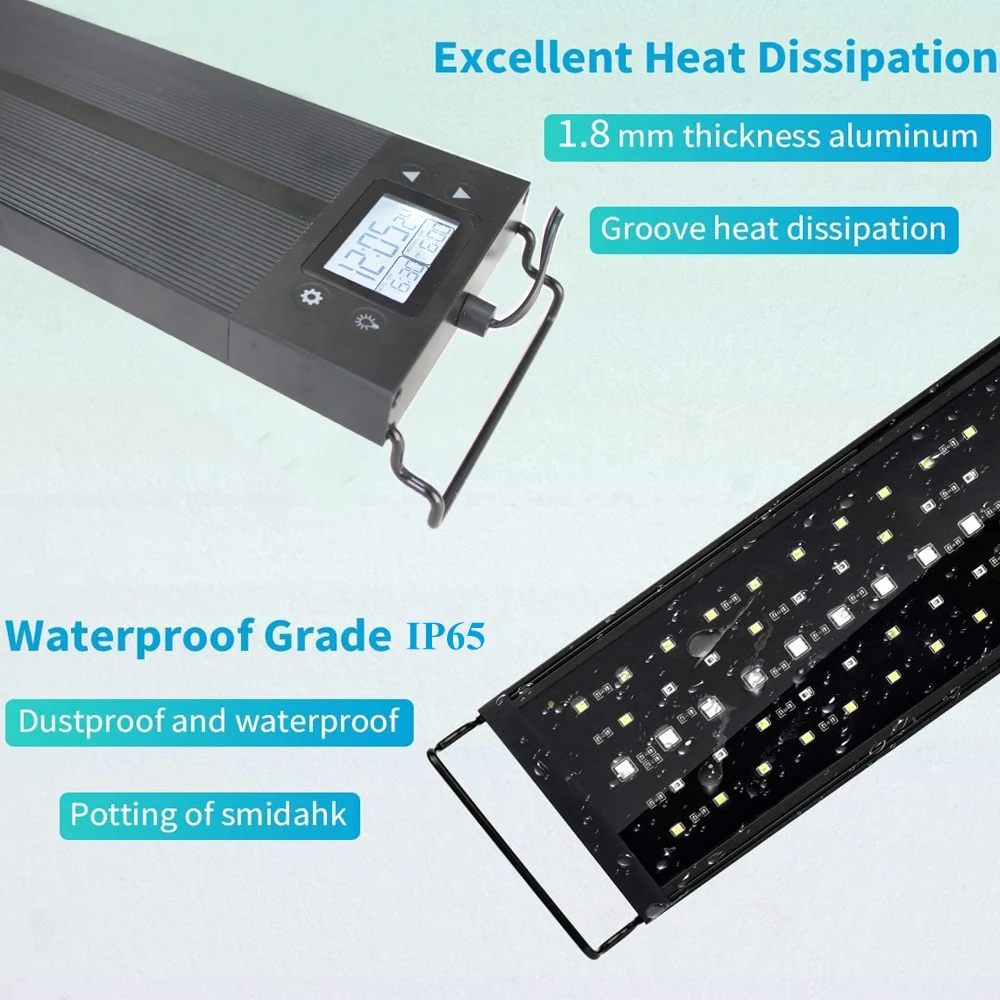 Светодиодный светильник для аквариума лампа полного спектра дневной свет