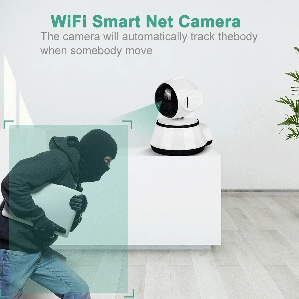 Домашняя безопасность ip камера Беспроводная Смарт WiFi Wi Fi аудио запись наблюдения