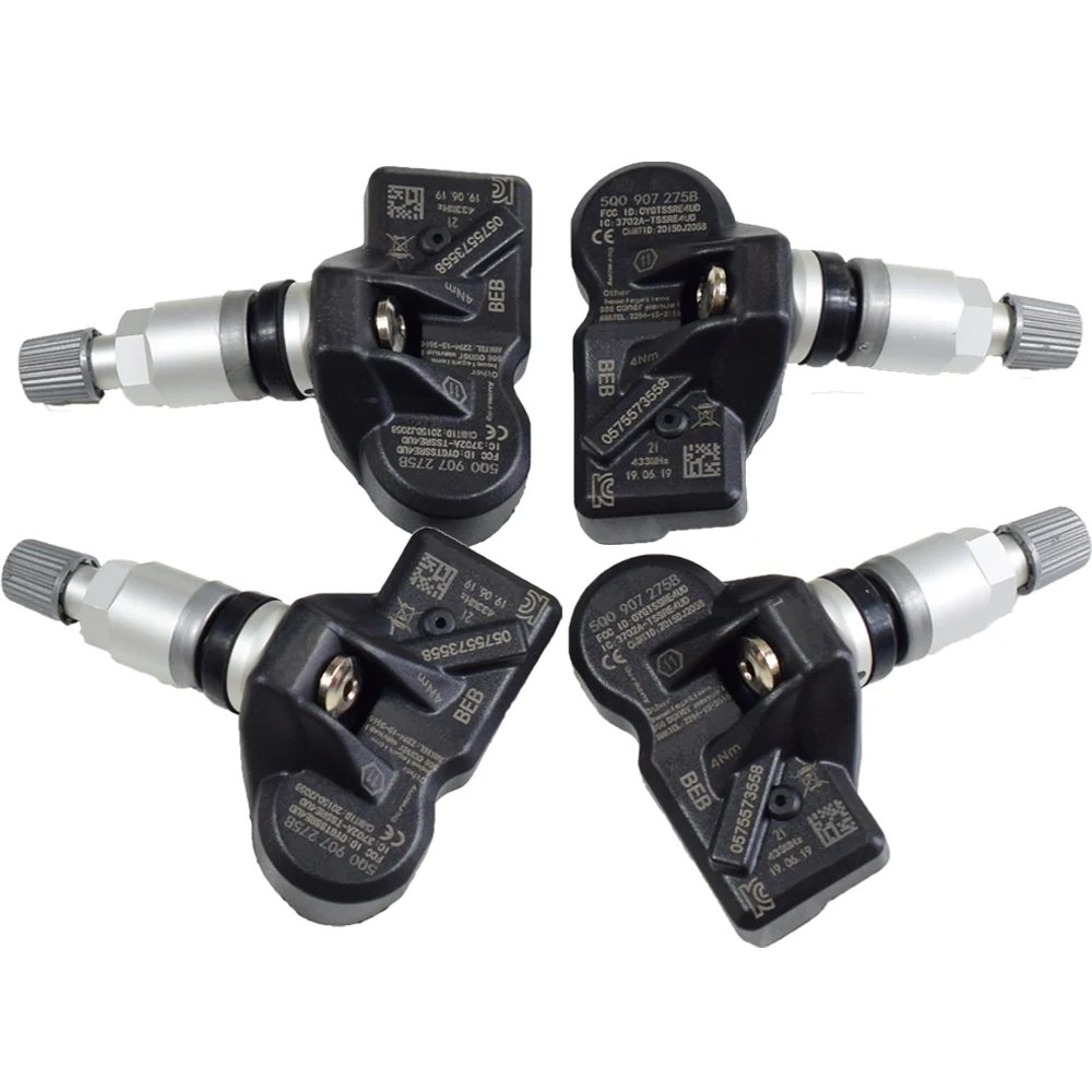 4 шт. датчик давления в шинах 5Q0907275B 433 МГц TPMS датчик для VW Passat 8 Amarok Arteon Beetle 3 Crafter 2 Tiguan 2 Sharan