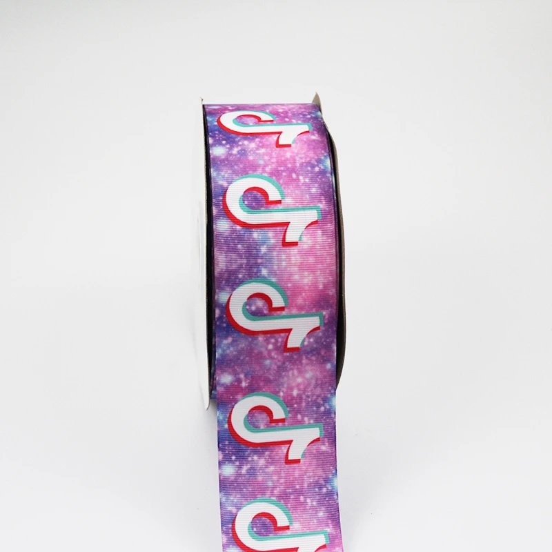 50/75 мм музыкальная нота печатная корсажная лента Женские аксессуары для волос