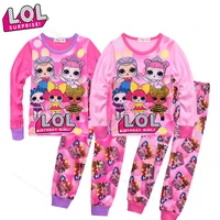 2020 autumn and winter new lol surprise dolls girls pajamas set cotton sleepwear children clothes christmas pajamas gifts
