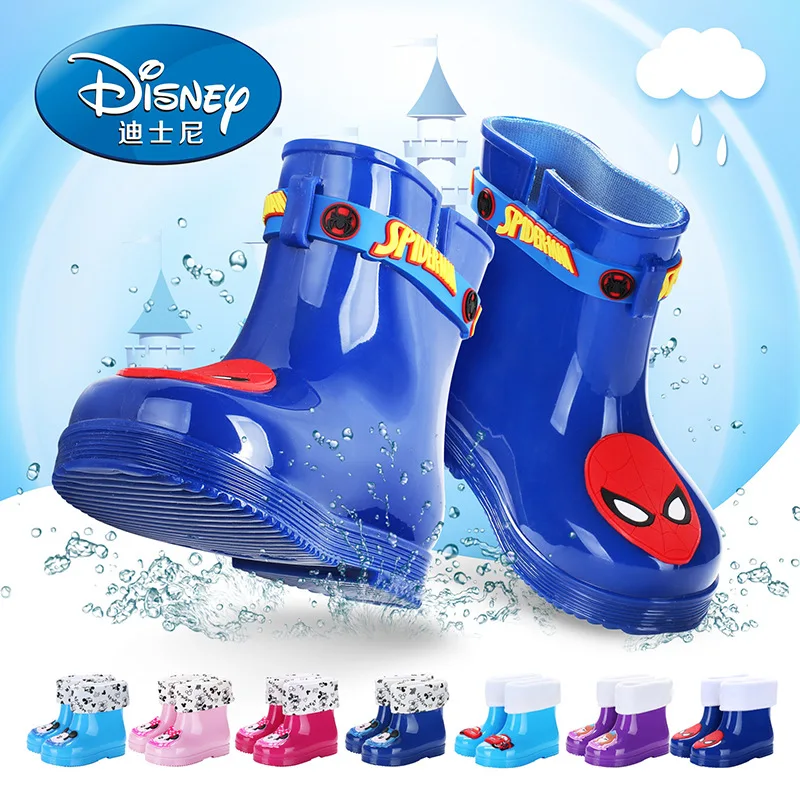 Детские Нескользящие ботинки с мягкой подошвой мультяшный Disney Минни Микки