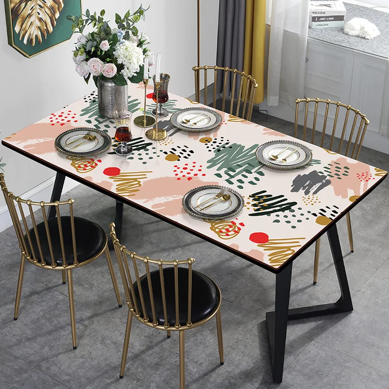 

2020 New Arrival Not Transparent PVC Table Cloths Crystal Boards Placemats Table Covers Home Textiles Soft Glass Mats Almofadas