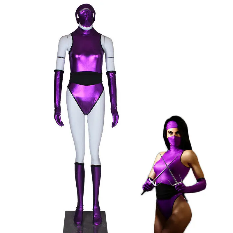 Сексуальные костюмы на Хэллоуин для женщин Mortal Kombat 2 версия Mileena костюм косплея
