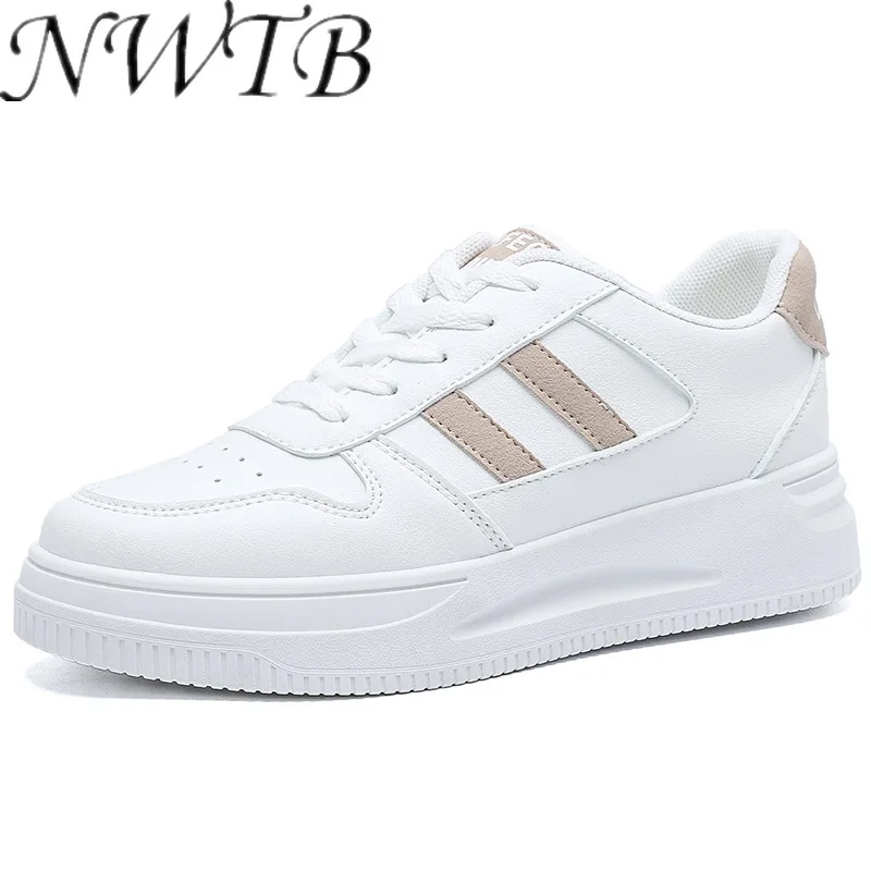 

2021 Fashion Women's Shoes Woman Sneakers Spring Color Matching Shallow Mouth Vulcanized Shoes Lace-up Comfortable Casual Shoes