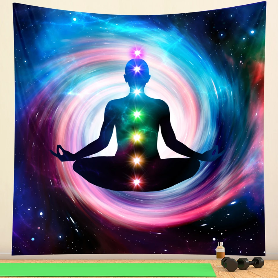 Индийский Будда чакра дома Искусство декоративный гобелен хиппи yoga коврик в