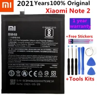 original phone battery for mi note2 battery xiaomi mi note 2 bm48 batteries bateria for xiaomi note2 gift tools stickers
