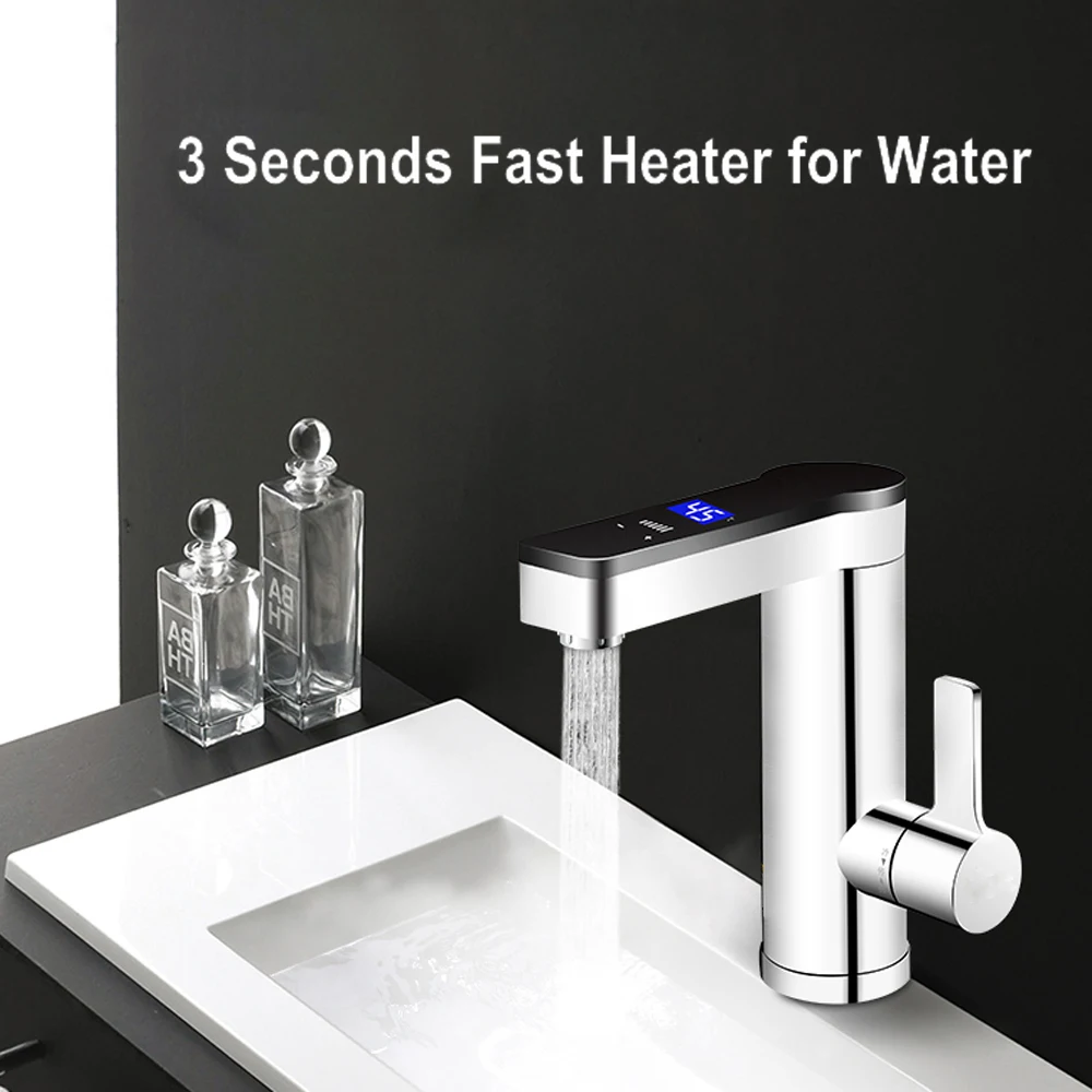 Электрический смеситель с мгновенным нагревом 3300 Вт 220 В регулируемой